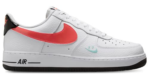 Nike Mens Air Force 1 '07 - Shoes White/Black/Flash Crimson Size 10.0