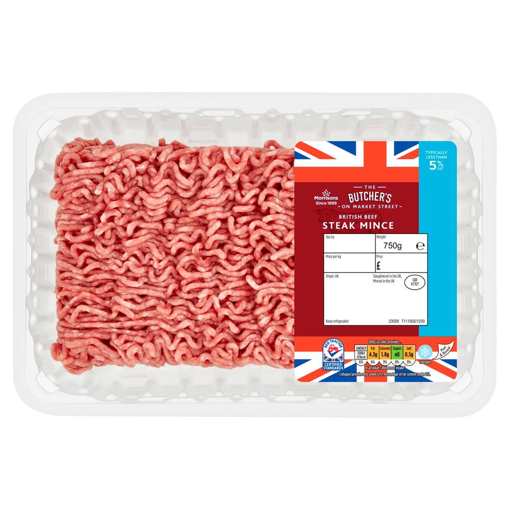 Morrisons British Beef Steak Mince (750g)