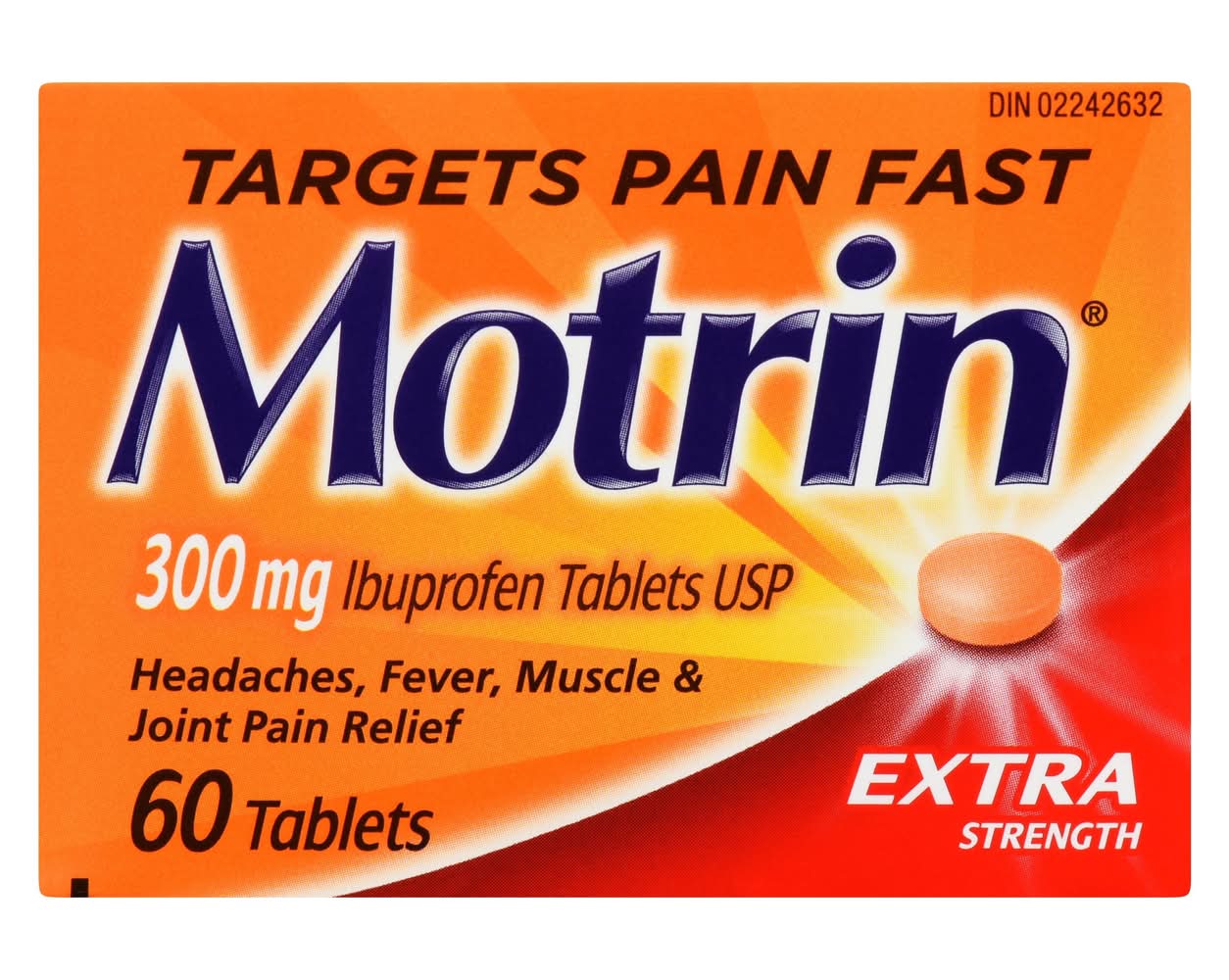 Motrin Extra Strength Ibuprofen Tablets Usp 300 mg (60 ct)