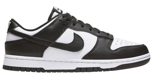 Nike Womens Dunk Low - Shoes Black/White Size 06.5