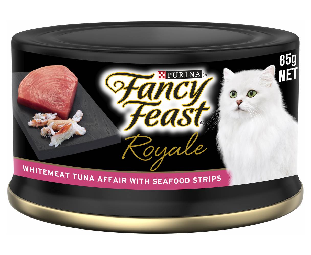 Fancy Feast Royale Whitemeat Tuna Affair With Seafood Cat Food (85g)