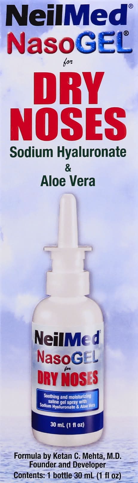 NeilMed Nasogel Dry Noses Sodium Hyaluronate & Aloe Vera (1 fl oz)