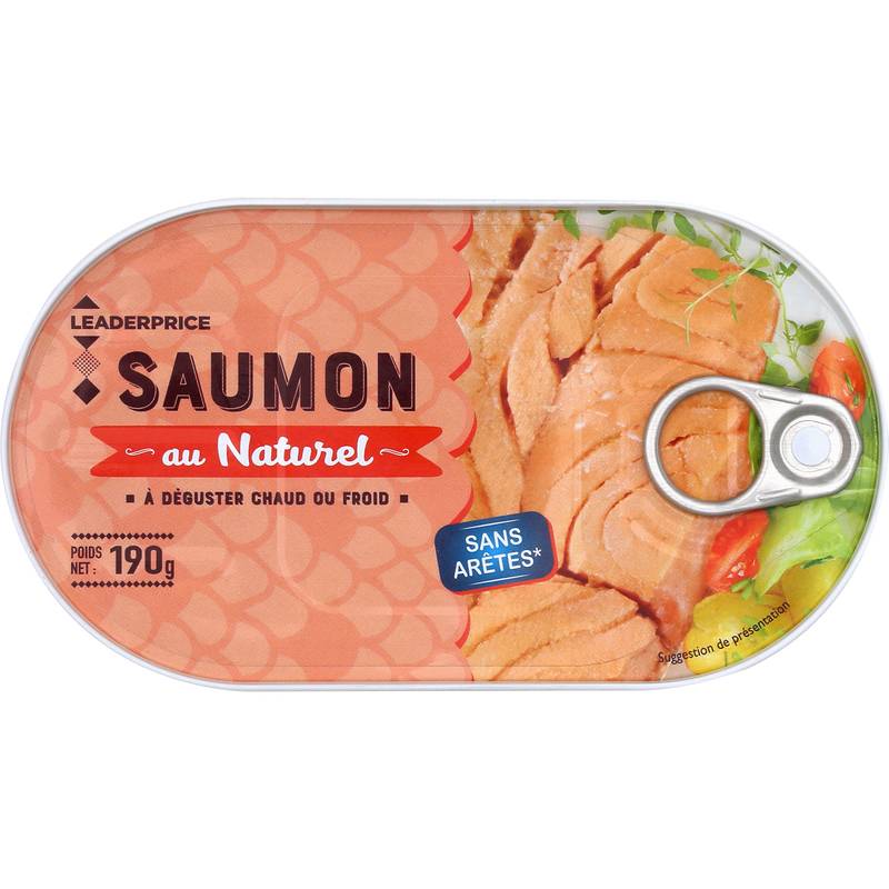 Leader Price - Saumon au naturel