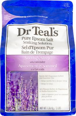 Dr Teal's Soaking Solution Pure Epsom Salt, Lavender (1.36 kg)