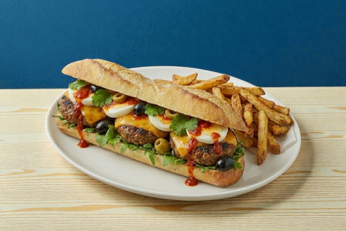 Sandwich Baguette Barbès 🥩 🫒 🌆✨