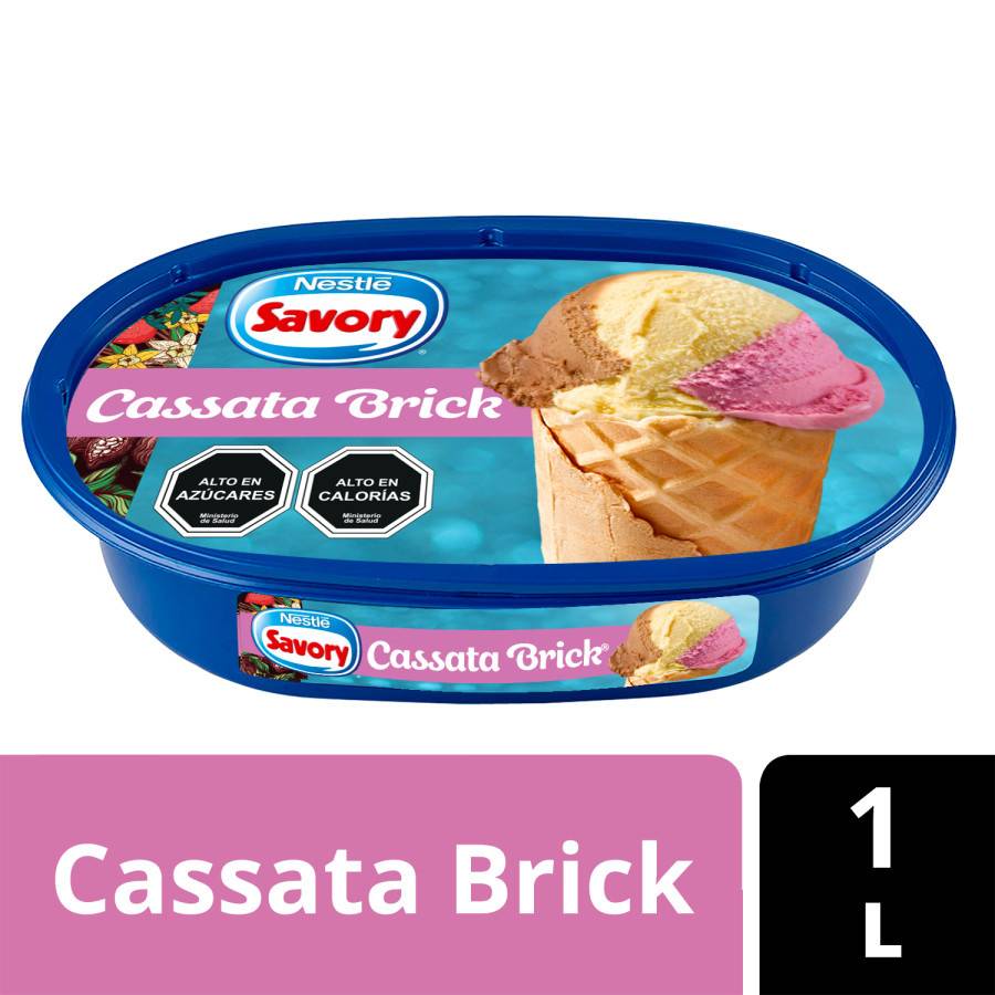 Savory helado cassata brick
