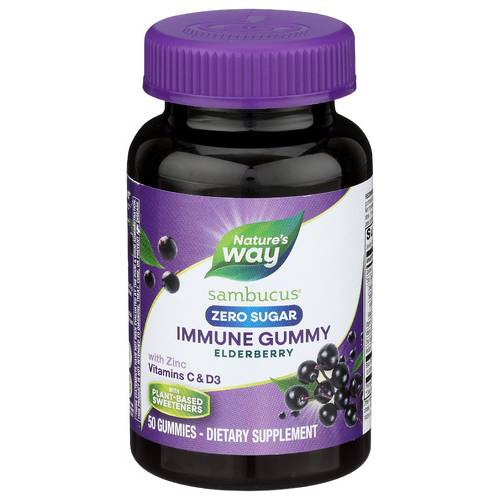 Nature's Way Sambucus Zero Sugar Elderberry Immune Gummy