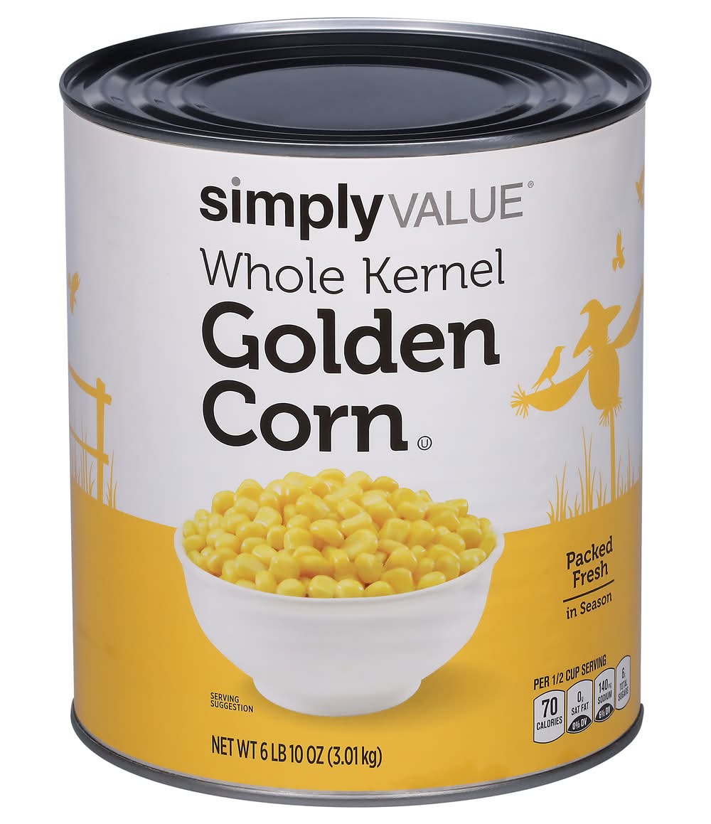 Simply Value Whole Kernel Golden Corn (6.62 lbs)