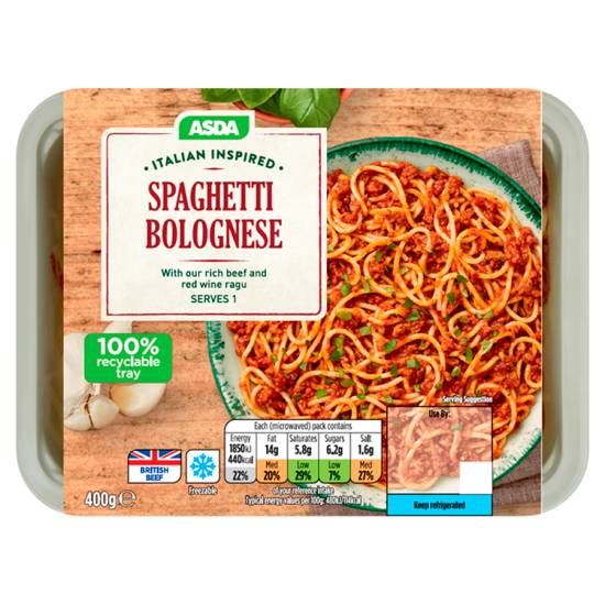 ASDA Italian Inspired Spaghetti Bolognese (400g)