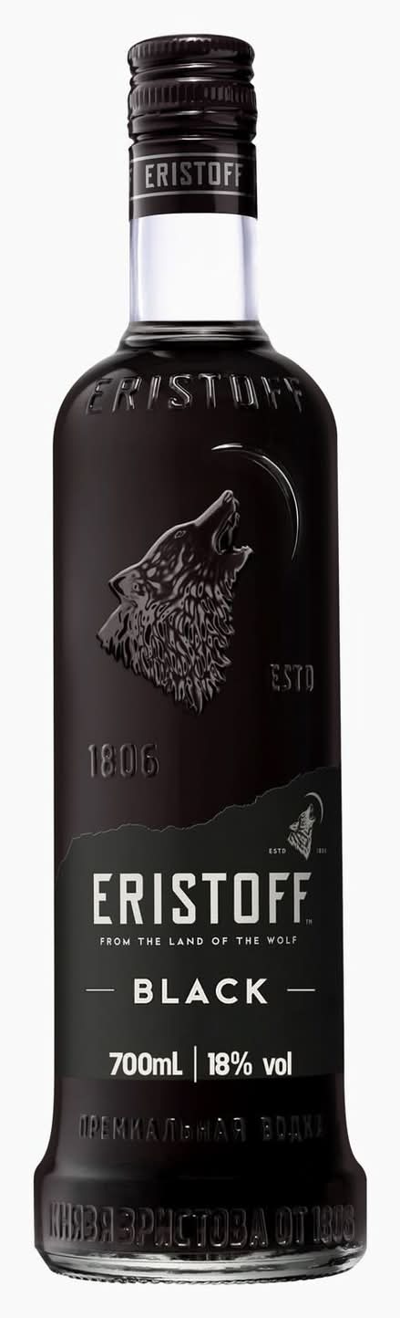 Eristoff - Vodka noire premium, baies sauvages (700ml)