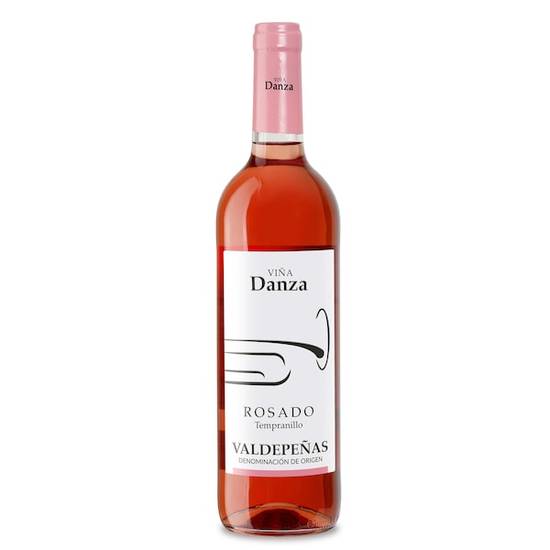 Vino rosado D.O. Valdepeñas Viña Danza botella 75 cl