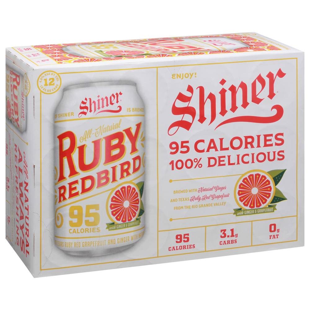 Shiner Ruby Redbird Lager Beer (12 ct, 12 fl oz)