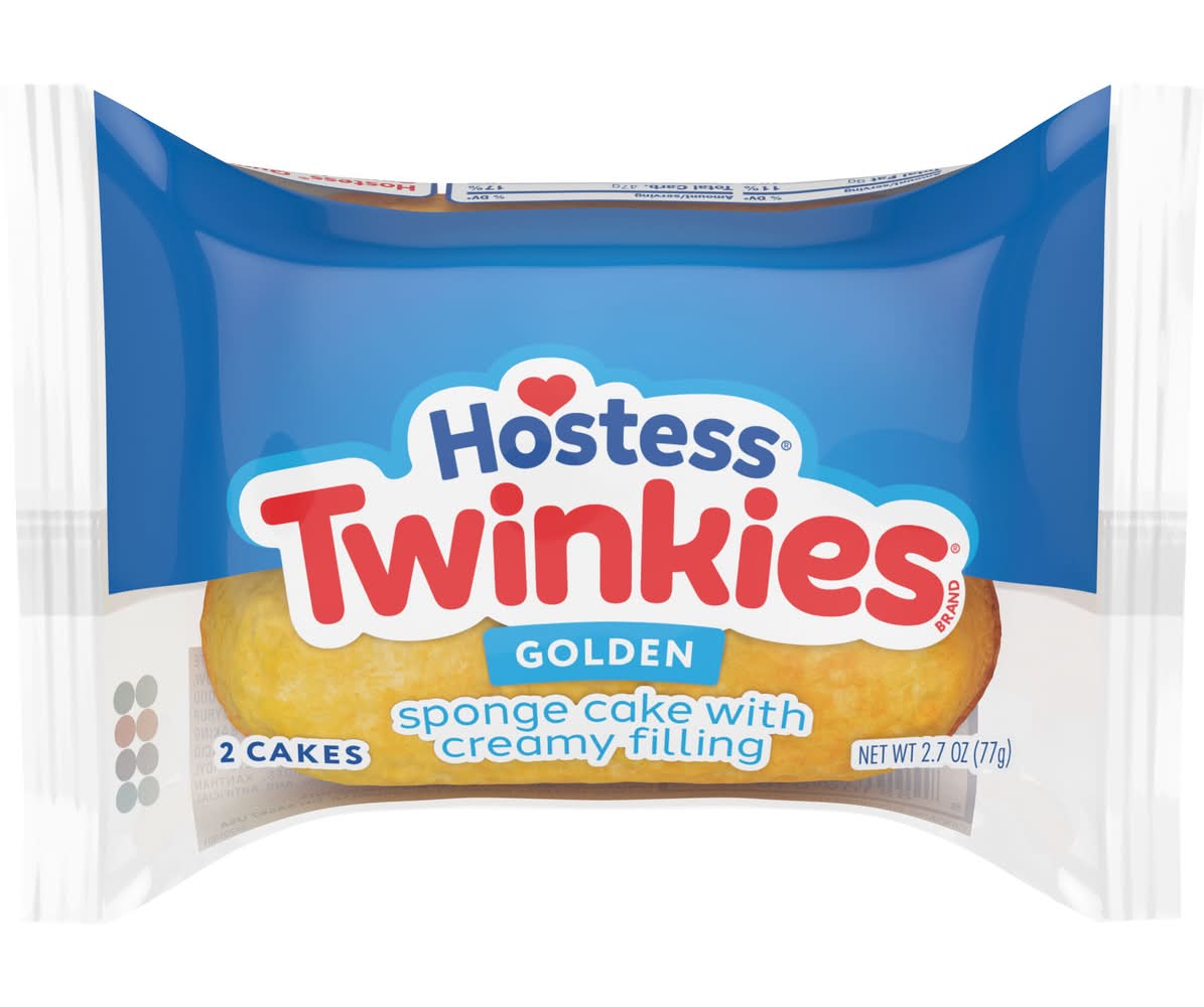 Hostess Twinkies Golden Sponge Cake With Creamy Filling (2.7 oz, 2 ct)
