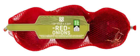 Co-op Red Onions (3 pack)