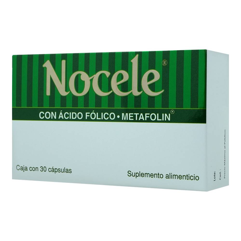 Exeltis nocele ácido fólico metalofin cápsulas (30 piezas)