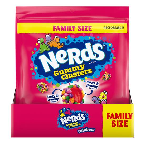 Nerds Gummy Clusters Rainbow Family Size 18.5oz