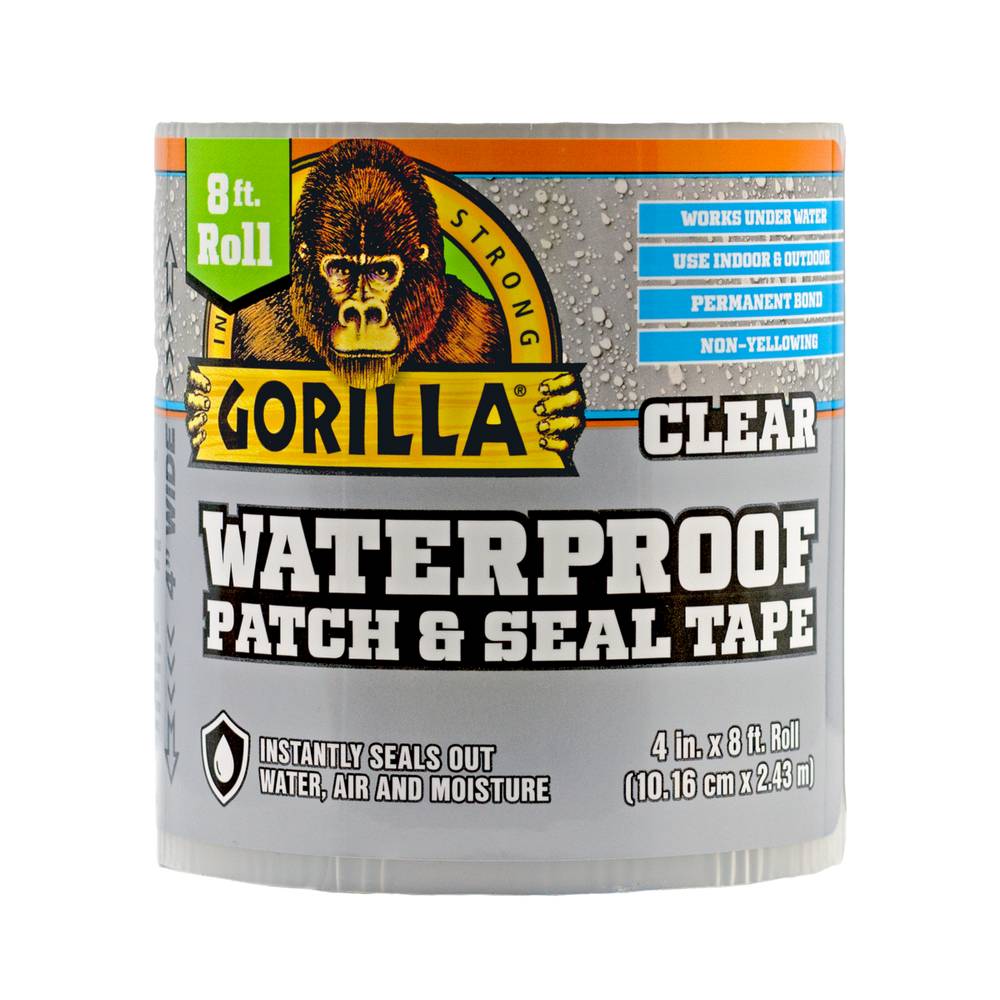 Gorilla Waterproof Patch and Seal Clear Waterproof Duct Tape 3.67-in x 8-ft | 107261