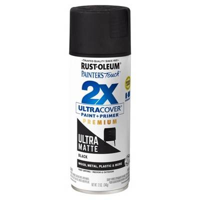 Rust-Oleum 2X Ultra Cover Premium Paint + Primer Spray, Black