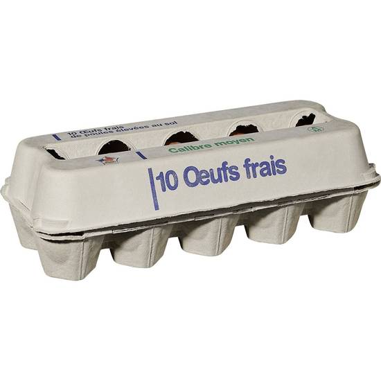 Interdis - Œufs frais - la boite  (10 pièces)