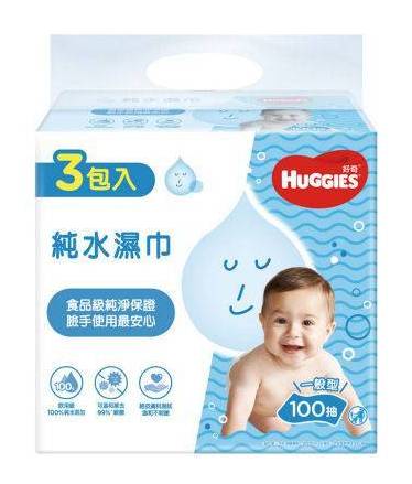 好奇純水一般濕巾100抽x3-5512460