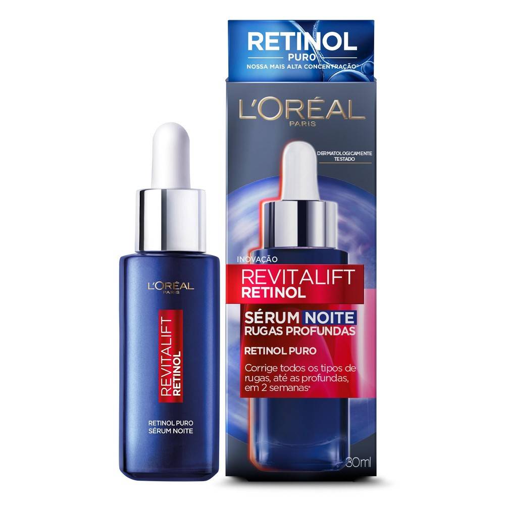 L'Oréal Paris Sérum noite Revitalift Retinol rugas profundas (30ml)