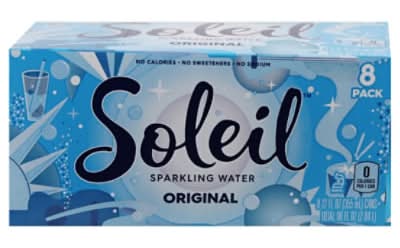 Soleil Sparkling Water, Original (8 x 12 fl oz)