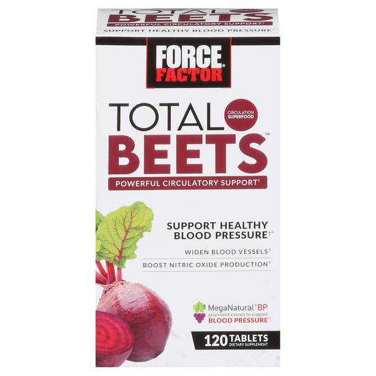 Force Factor Total Beets Circulatory Support Tablets (120 ct)