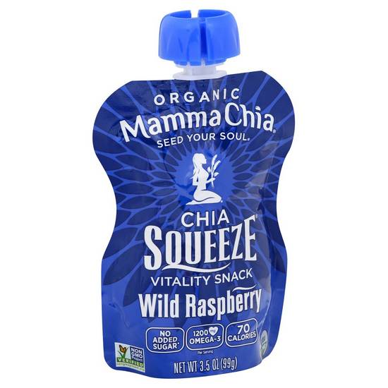Organic Wild Raspberry Chia Squeeze Mamma Chia 3.5 oz