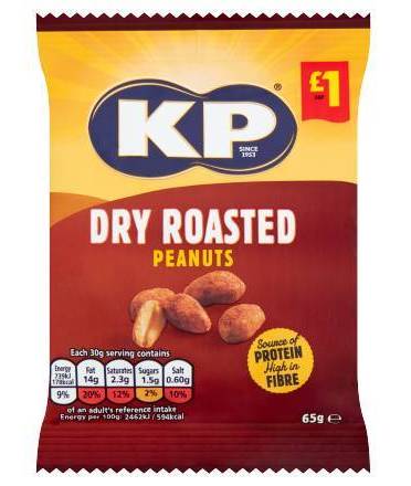 KP DRY ROASTED PEANUTS PM 65g