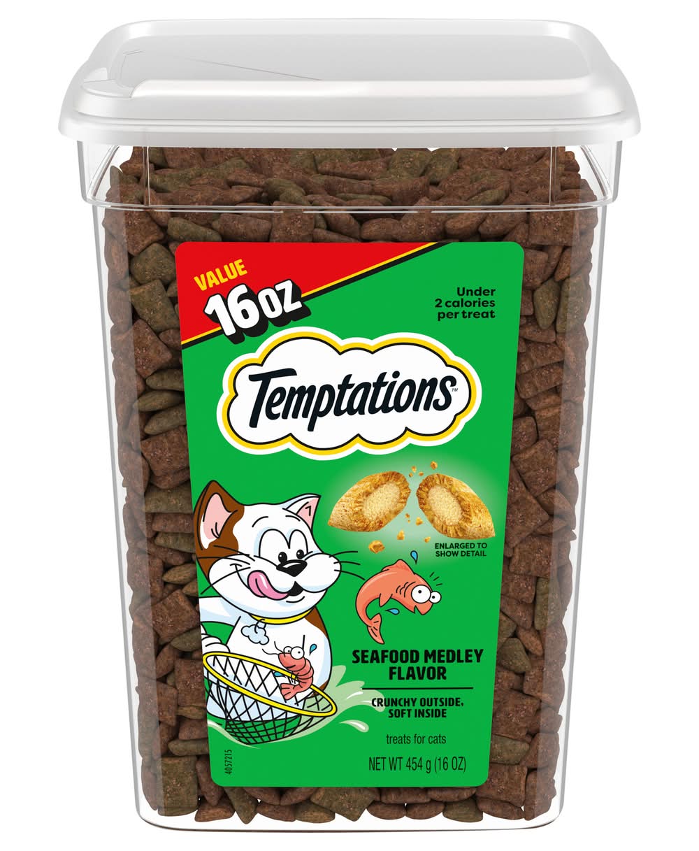 Temptations Treats For Cats, Seafood Medley (16 oz)