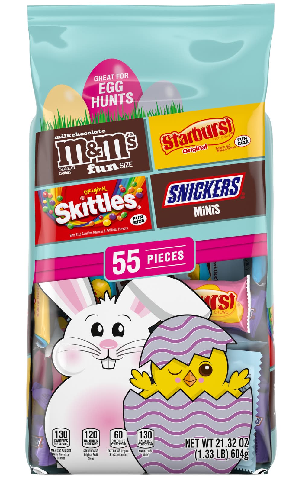 Mars Wrigley Assorted M&M's, Skittles & More Easter Candy Variety pack (21.32 oz, 55 ct)