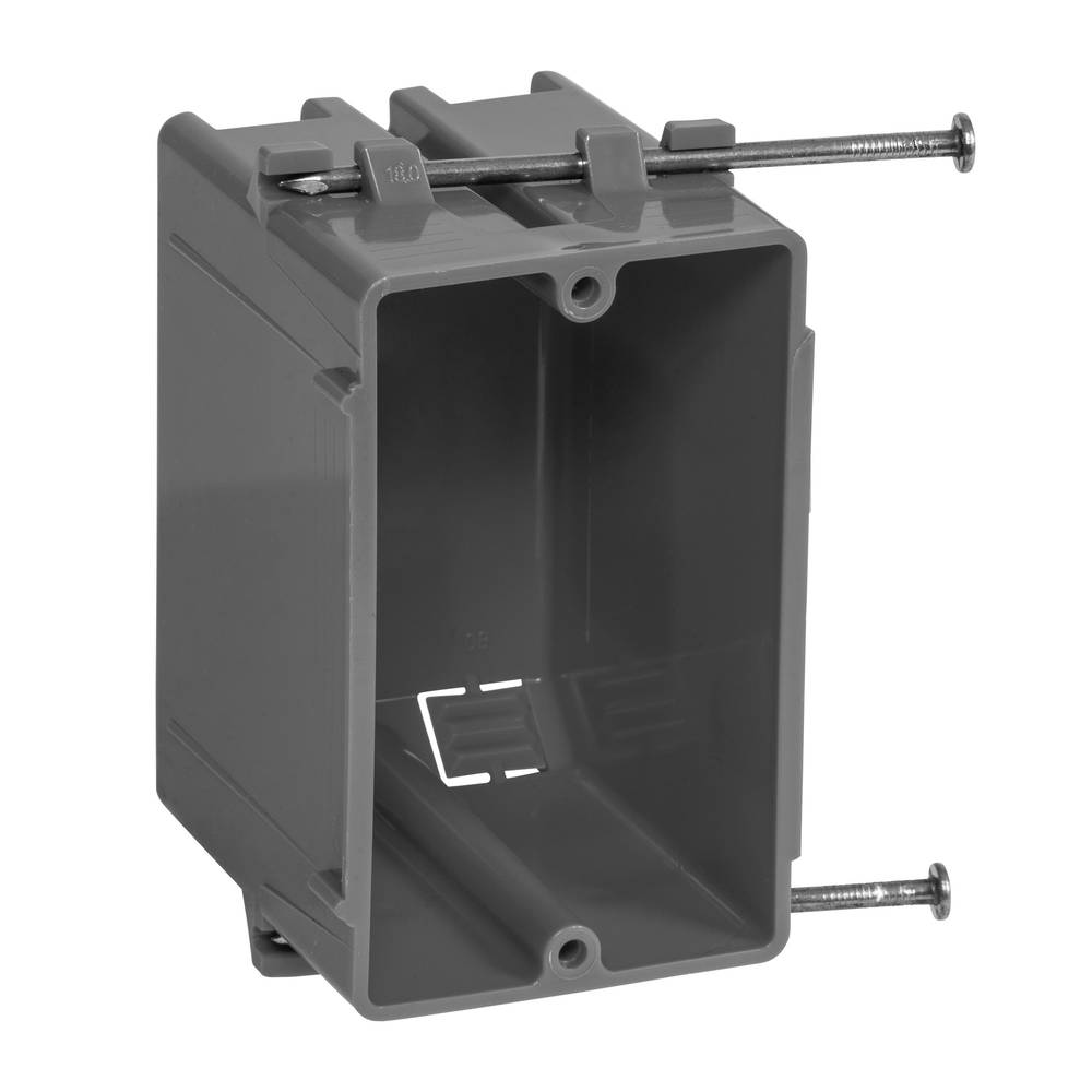 Gardner Bender 1-Gang PVC New Work Switch/Outlet Electrical Box | BOX-NS18N
