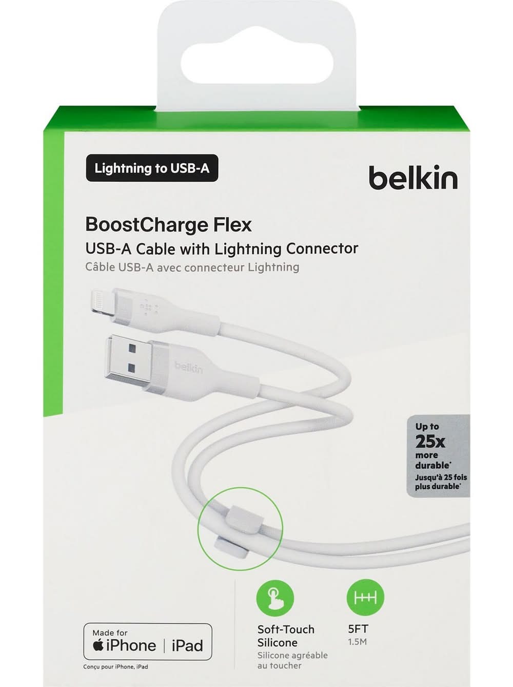 Belkin Boostcharge Flex Usb-A Cable With Lightning Connector