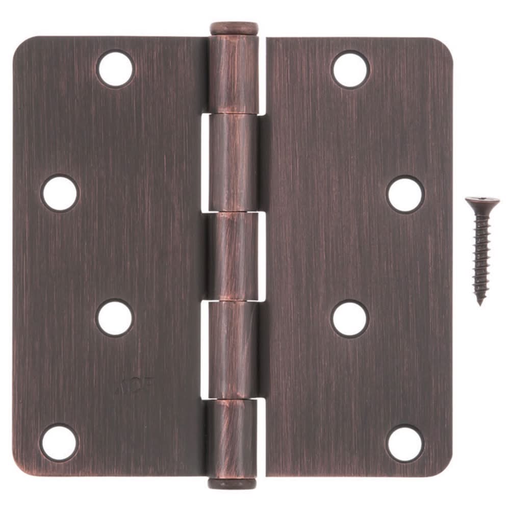Ace 4 In. L Oil Rubbed Bronze Residential Door Hinge 1 Pk