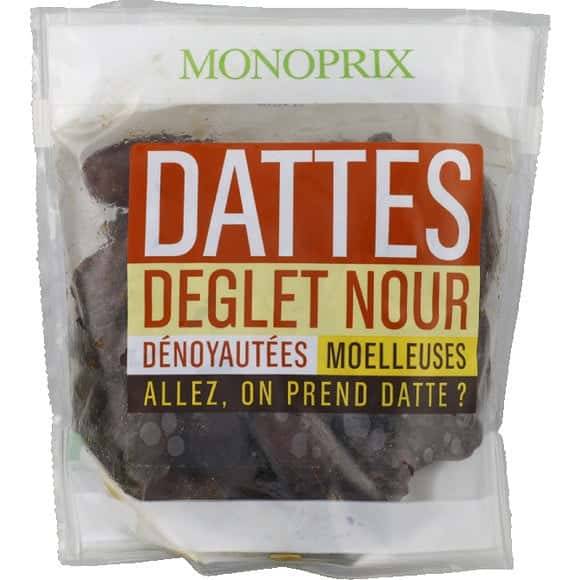 Monoprix Dattes Deglet Nour Sèches Le Sachet De 250G