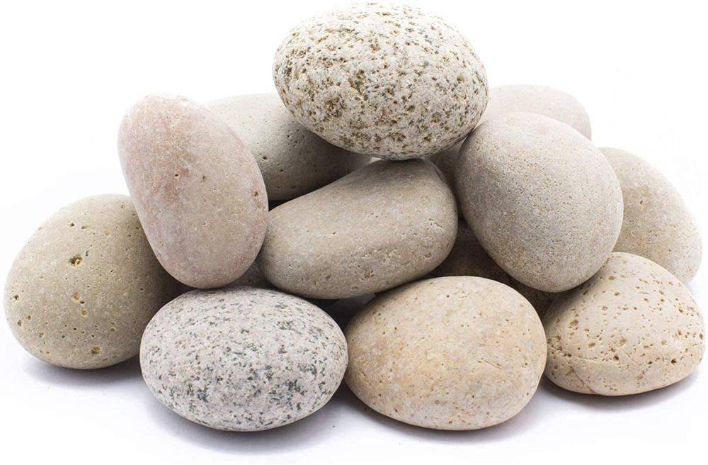 Beach Pebble Company Cabo Beach Pebbles 0.4-cu ft 30-lb Off-white Pebbles (0.5- 3-in Rock Size) | BPCBCBP3-30