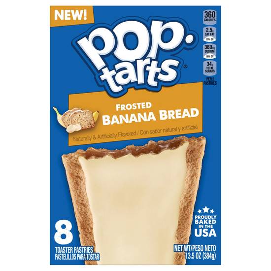 Pop-Tarts Frosted Banana Bread Toaster Pastries (8 ct)