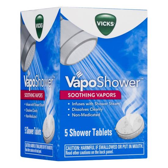 Vicks Vaposhower Soothing Vapors Shower Tablets (5 ct)