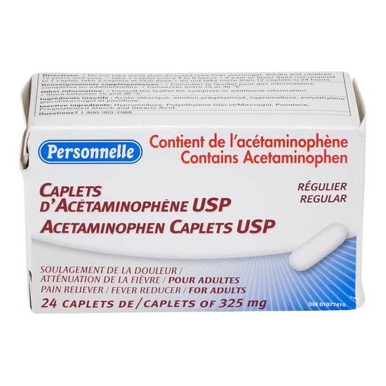Personnelle Regular Acetaminophen Caplets 325 mg (24 units)