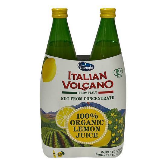 Italian Volcano オーガニックレモンジュース (1L x 2)