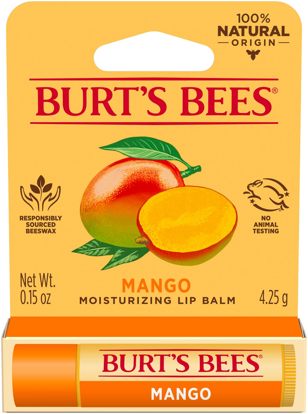 Burt's Bees Mango Beeswax Moisturizing Lip Balm (0.15 oz)