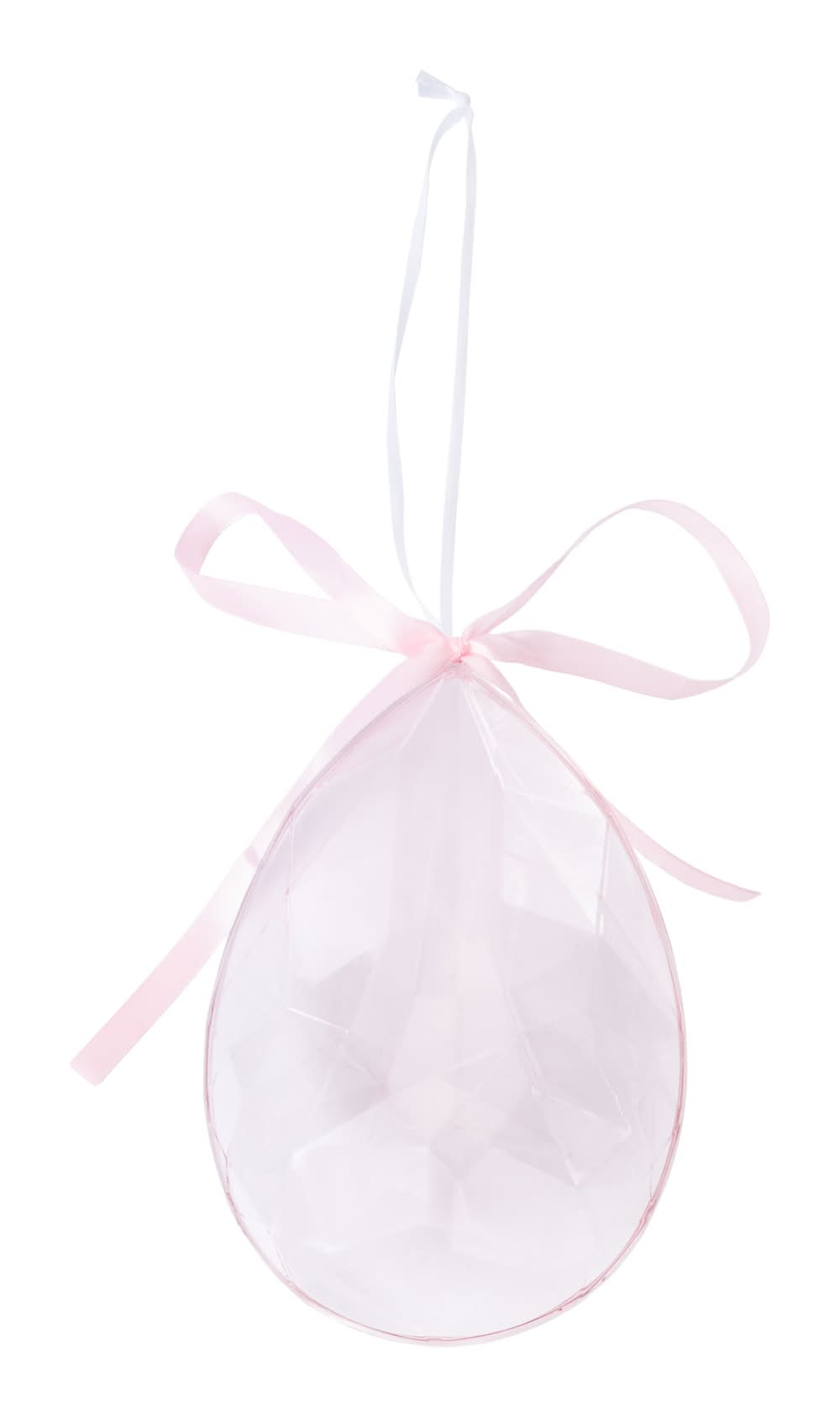 Christmas Bow Gem Tree Ornament Pink