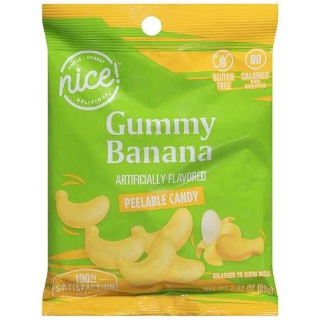 Nice! Gummy Peelable Candy, Banana (2.82 oz)