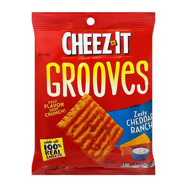 Cheez It Grooves Crunchy Snack Crackers 3.25oz