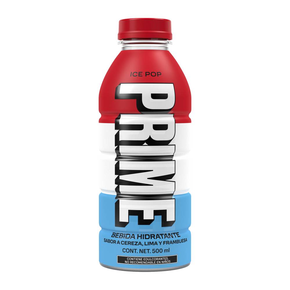 Prime · Bebida hidratante, cereza - lima - frambuesa (500 ml)