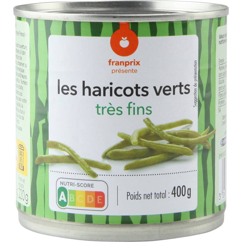 Franprix - Haricots verts très fins (400g)