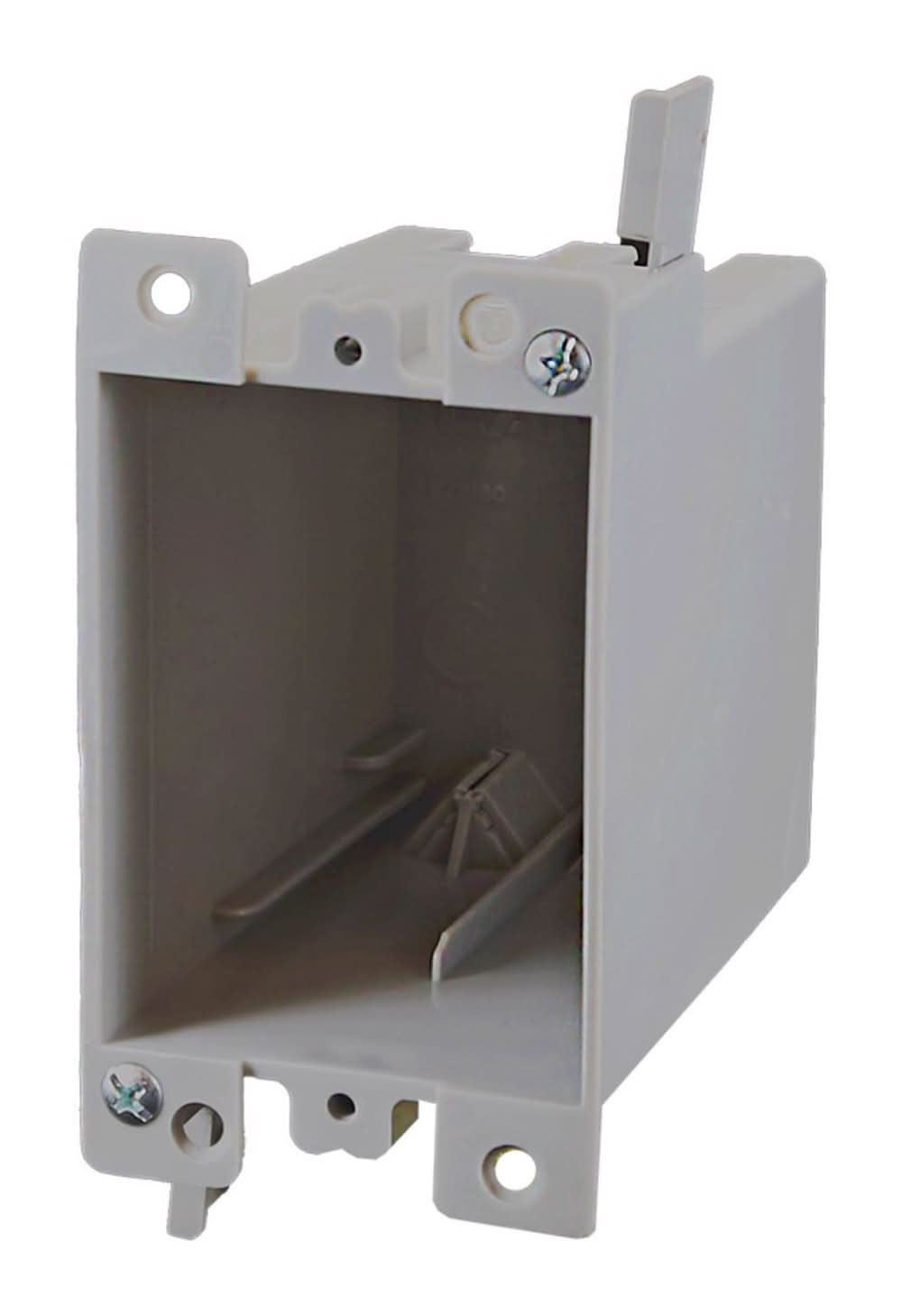 Cantex Ez Box Old Work 21 Cu In Rectangle Pvc 1 Gang Outlet Box Gray