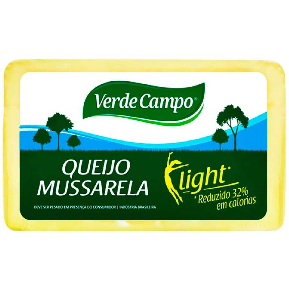 Verde Campo Queijo mussarela light fatiado (embalagem: 150 g aprox)