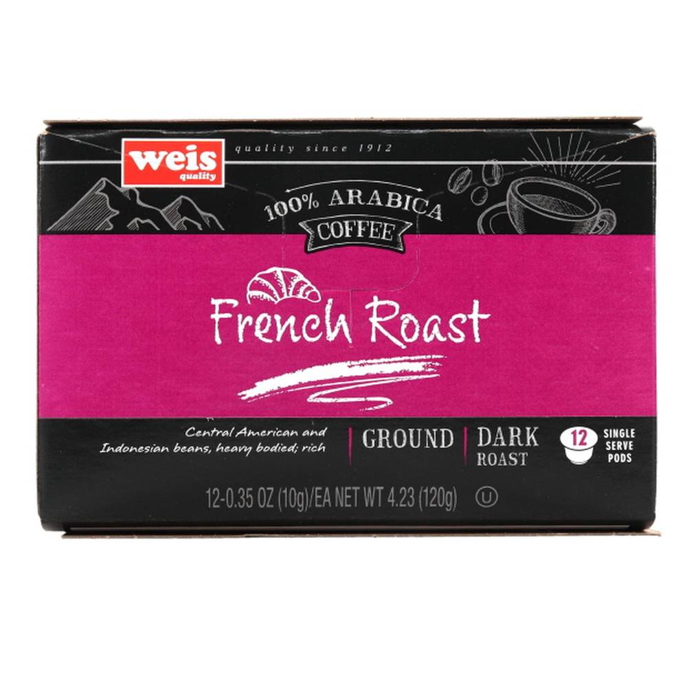 Weis 100% Arabica Coffee (0.35 oz, 12 ct)