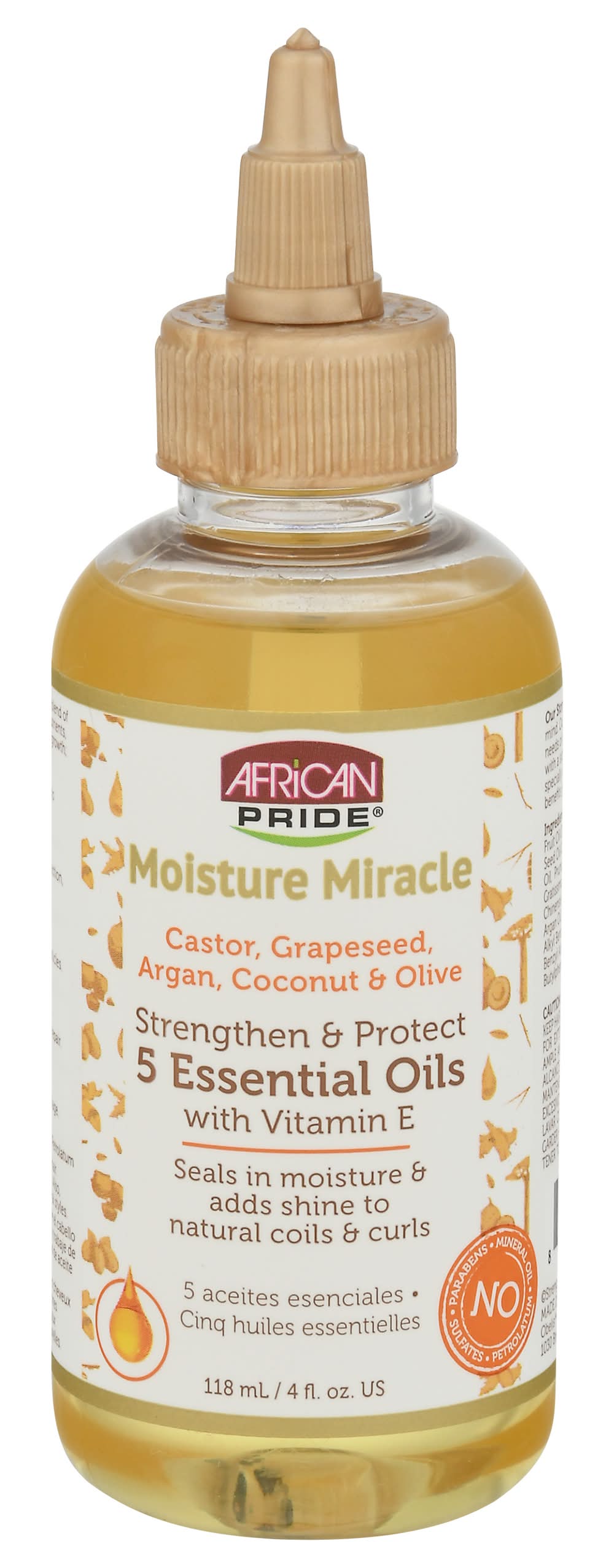 African Pride Moisture Miracle 5 Essential Oils With Vitamin E (4 fl oz)